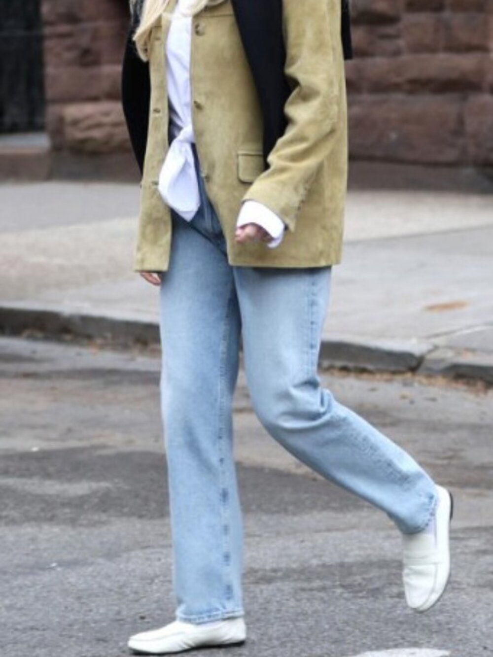 Frye White Leather Loafers